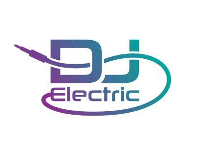 DJ Electric logo - djlogodesign.co.uk crop